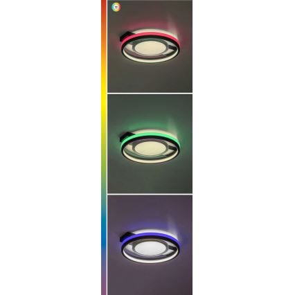 Rabalux - Himmennettävä LED-RGB-kattovalaisin LED/40W/230V 3000-6500K + kauko-ohjaus