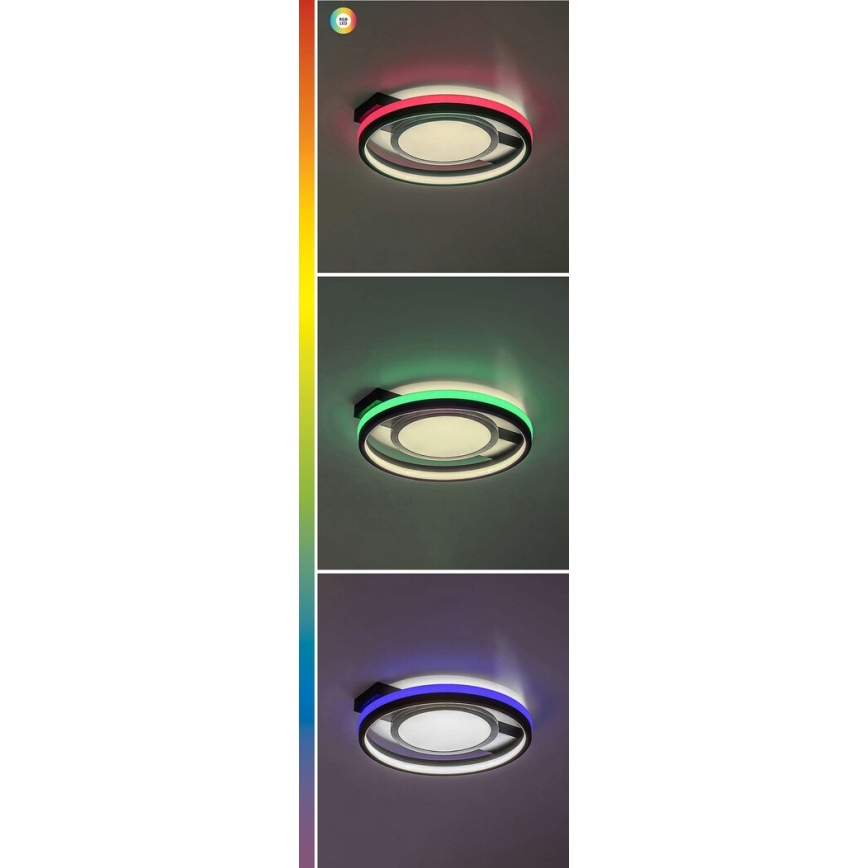 Rabalux - LED RGB himmennettävä kattovalaisin LED/40W/230V 3000–6500K + kaukosäädin Ø 43 cm