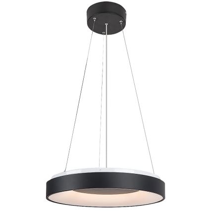 Rabalux - Himmennettävä LED-kattokruunu johdossa LED/38W/230V 3000-6500K musta + kauko-ohjaus