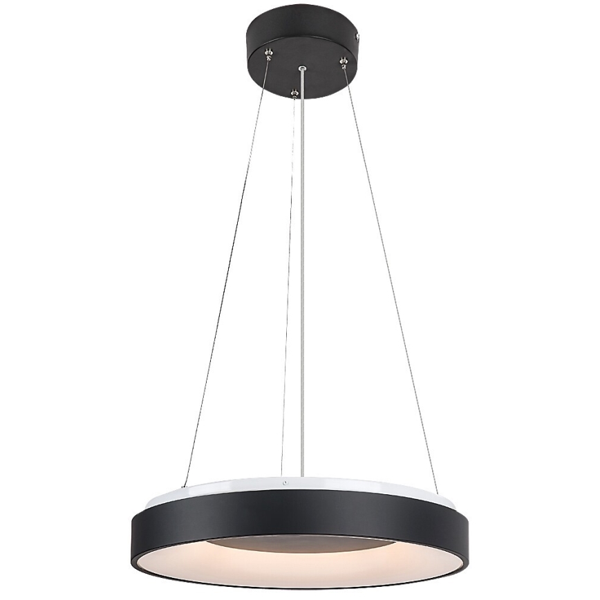 Rabalux - Himmennettävä LED-kattokruunu johdossa LED/38W/230V 3000-6500K musta + kauko-ohjaus