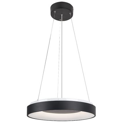 Rabalux - Himmennettävä LED-kattokruunu johdossa LED/38W/230V 3000-6500K musta + kauko-ohjaus