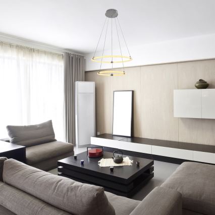 Rabalux - Himmennettävä LED-kattokruunu johdossa LED/55W/230V + kauko-ohjaus