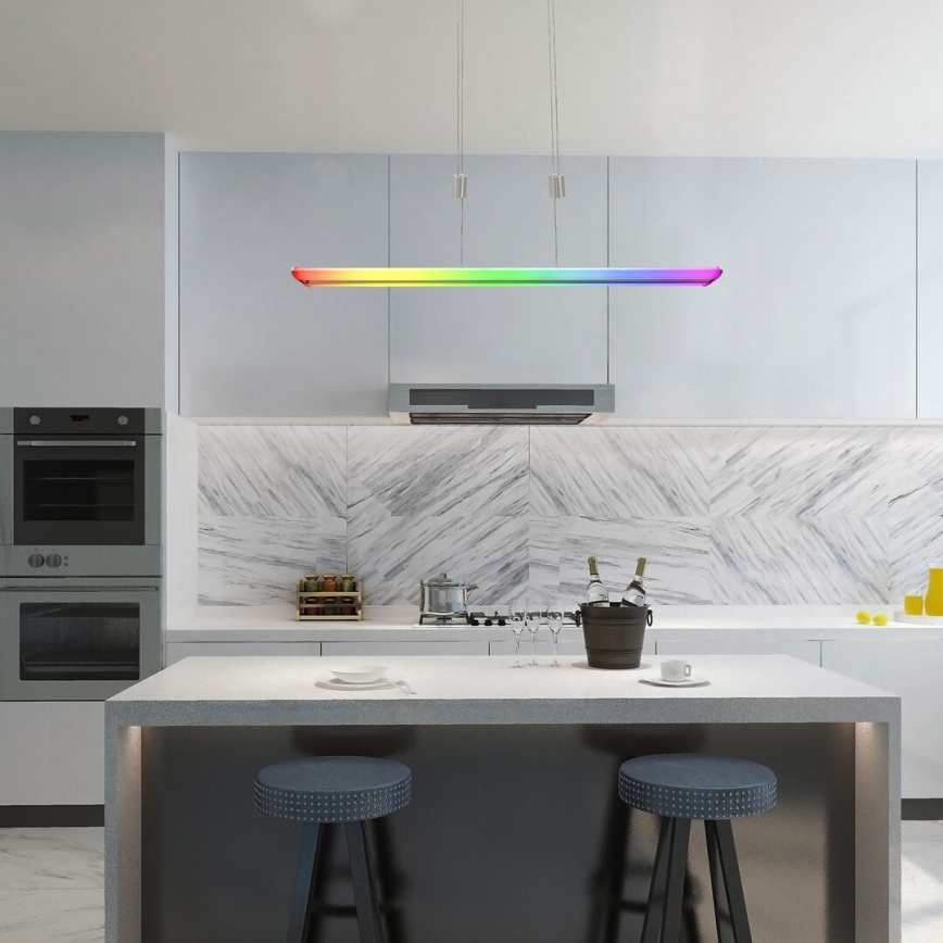 Rabalux - LED RGB Himmennettävä kattokruunu johdossa LED/24W/230V Wi-Fi Tuya + kauko-ohjaus