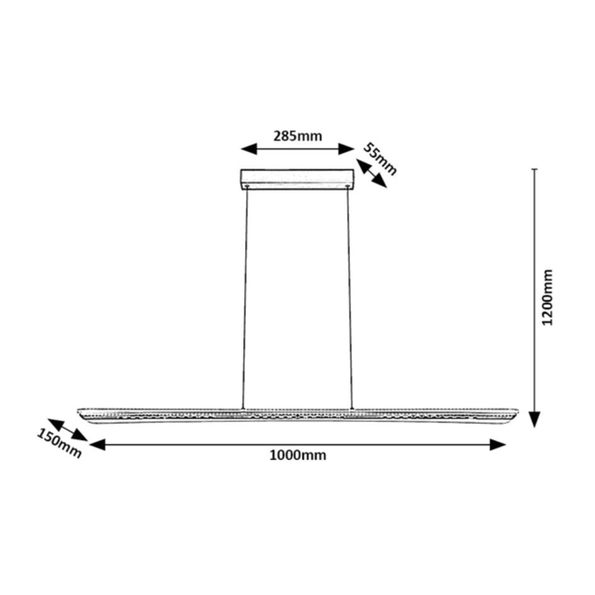 Rabalux - LED-riippuvalaisin kaapelilla LED/40W/230V 3000K