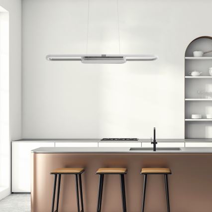 Rabalux - LED-kattokruunu johdossa LED/48W/230V 4000K mattakromi