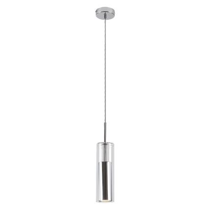 Rabalux - Kattokruunu johdossa 1xGU10/50W/230V läpinäkyvä/kiiltävä kromi