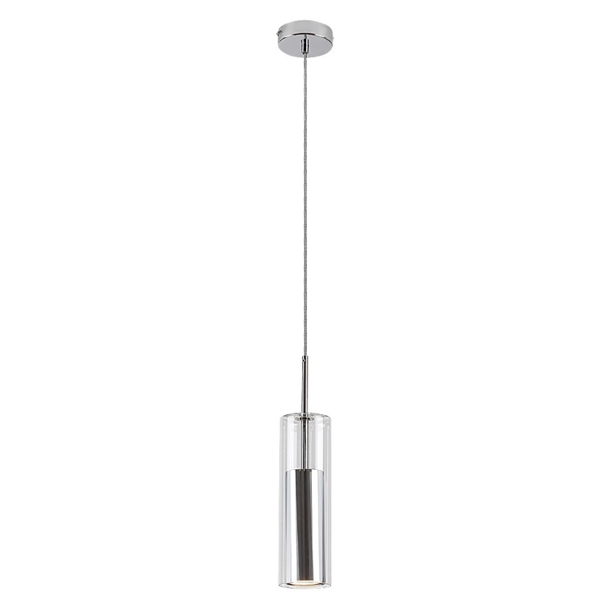 Rabalux - Kattokruunu johdossa 1xGU10/50W/230V läpinäkyvä/kiiltävä kromi