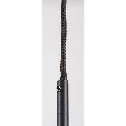 Rabalux - Kattokruunu johdossa 1xGU10/50W/230V läpinäkyvä/musta