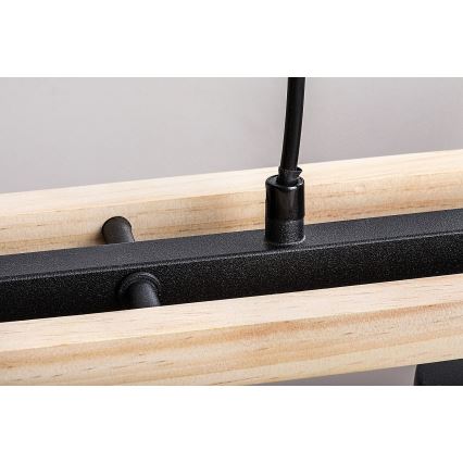 Rabalux - Ripustettava kattovalaisin 3xE27/25W/230V mänty