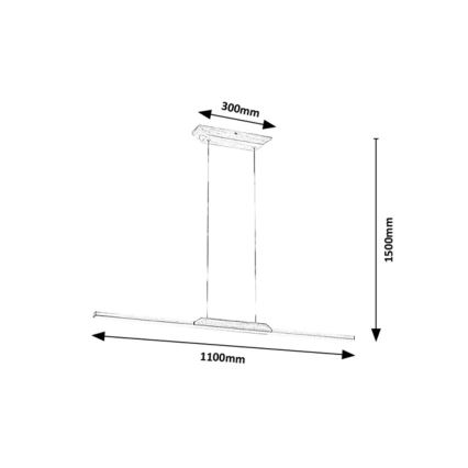 Rabalux - LED-kattokruunu johdossa LED/26W/230V 4000K pyökki
