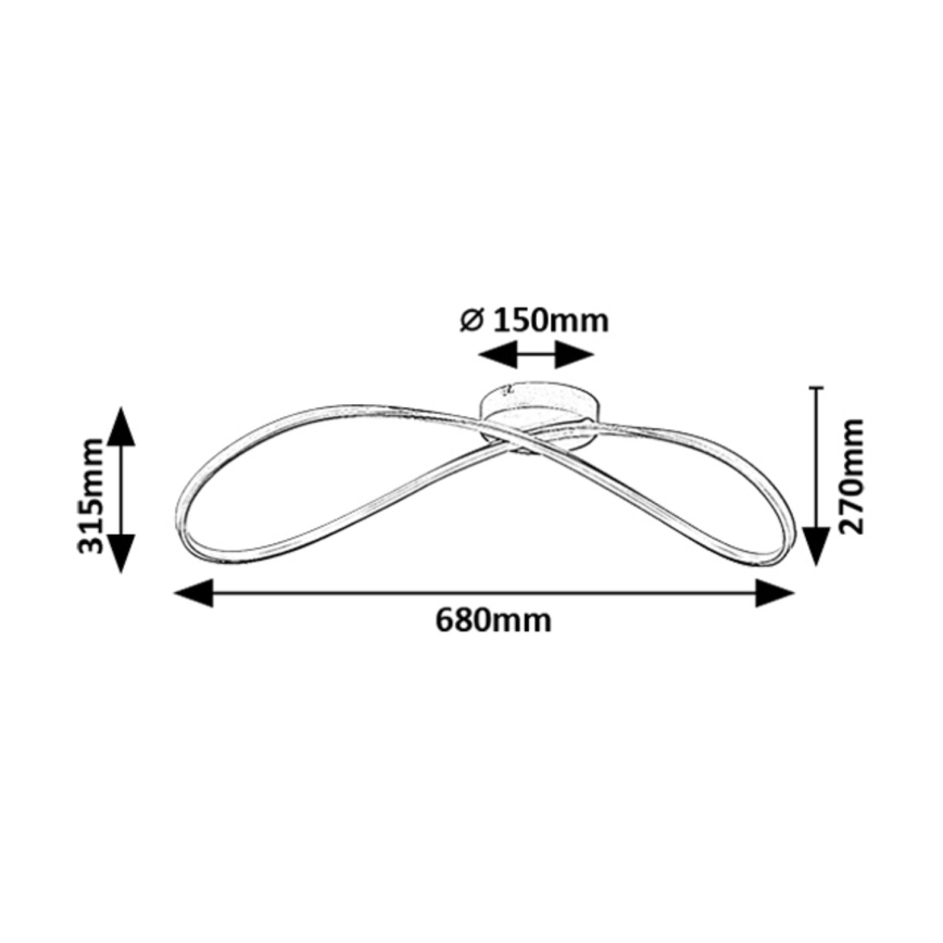 Rabalux - LED-kattovalaisin LED/30W/230V 3000K