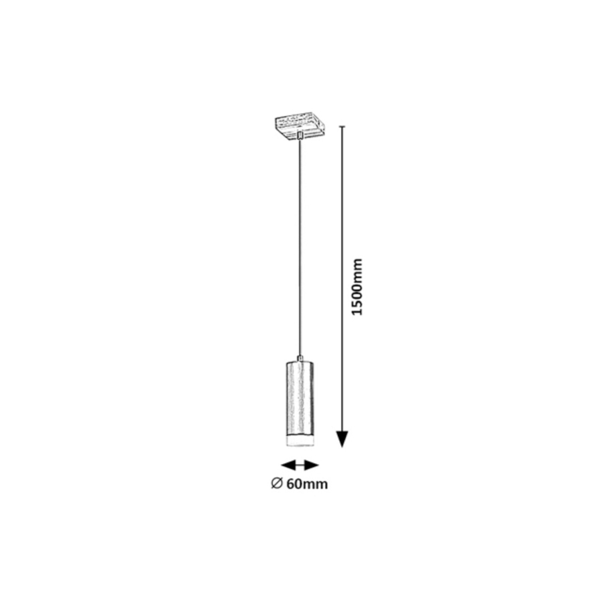 Rabalux - Kattokruunu johdossa 1xGU10/5W/230V tammi