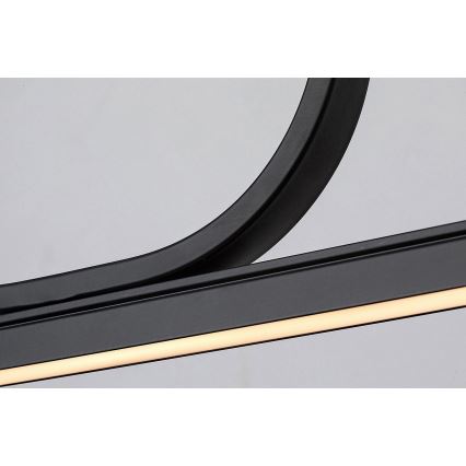 Rabalux - LED-kattokruunu johdossa LED/25W/230V 3000K musta
