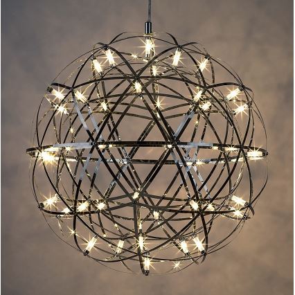 Rabalux - LED-kattokruunu johdossa LED/16W/230V 3000K kiiltävä kromi