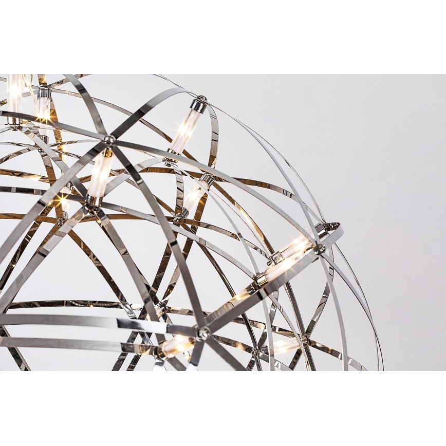 Rabalux - LED-kattokruunu johdossa LED/16W/230V 3000K kiiltävä kromi