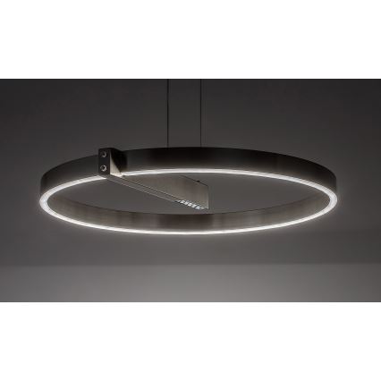 Rabalux - LED-kattokruunu johdossa LED/34W/230V mattakromi