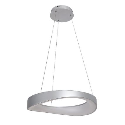 Rabalux - LED-kattokruunu johdossa LED/56W/230V 3000K hopea