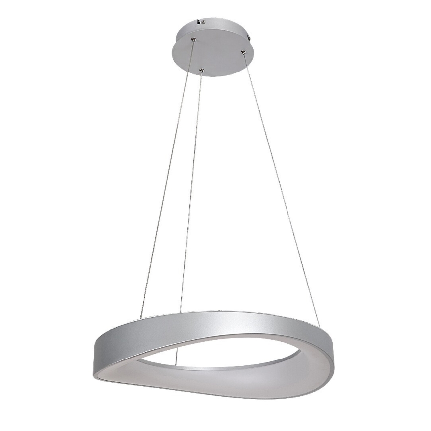 Rabalux - LED-kattokruunu johdossa LED/56W/230V 3000K hopea