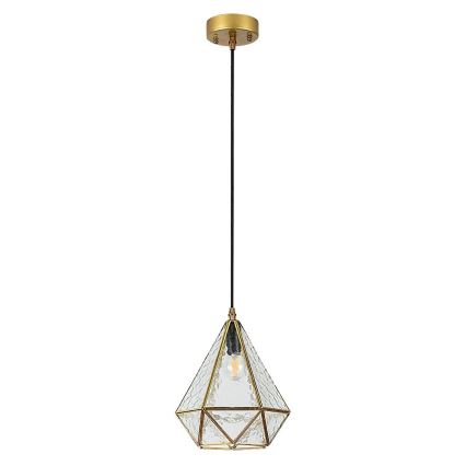 Rabalux - Tiffany värjätty lasi kattokruunu johdossa 1xE14/40W/230V kulta