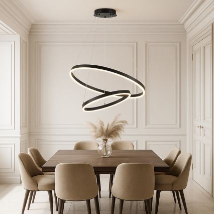 Rabalux - LED-himmennettävä riippuvalaisin kaapelilla LED/80W/230V 3000-6500K + kaukosäädin
