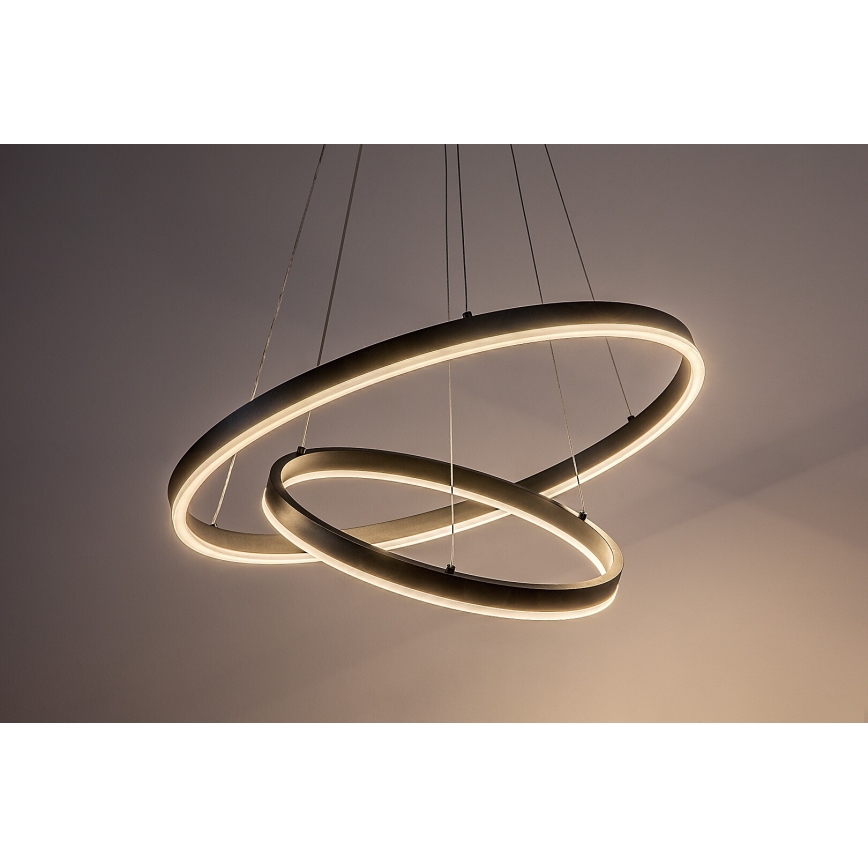 Rabalux - LED-himmennettävä riippuvalaisin kaapelilla LED/80W/230V 3000-6500K + kaukosäädin