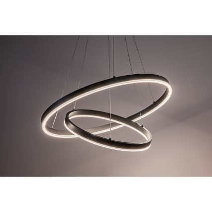 Rabalux - LED-himmennettävä riippuvalaisin kaapelilla LED/80W/230V 3000-6500K + kaukosäädin