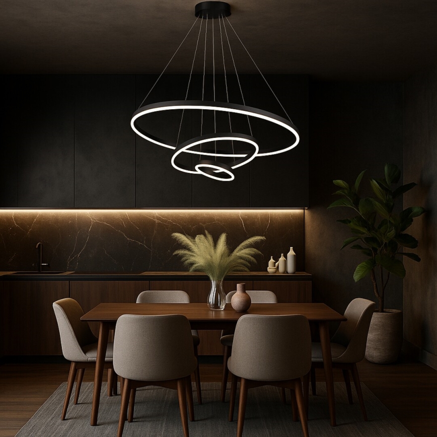 Rabalux - LED himmennettävä riippuvalaisin kaapelilla LED/100W/230V 3000-6500K + kaukosäädin