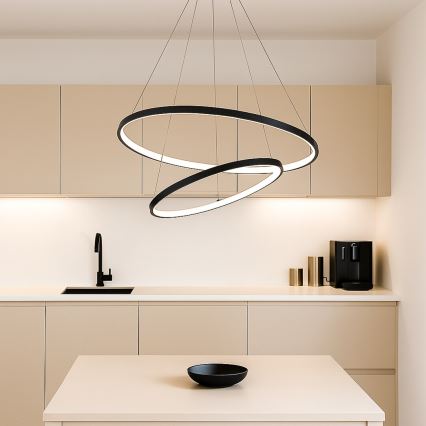 Rabalux - himmennettävä LED-riippuvalaisin vaijerilla LED/75W/230V 3000-6500K + kaukosäädin