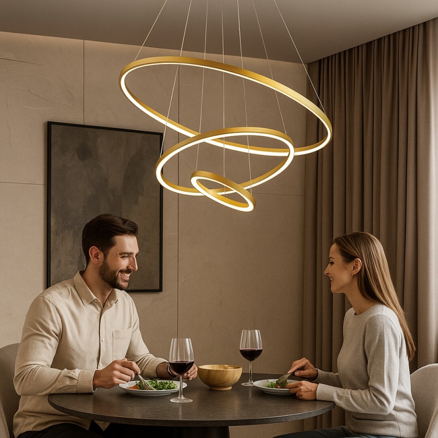 Rabalux - Himennettävä LED-riippuvalaisin vaijerilla LED/90W/230V 3000-6500K + kaukosäädin