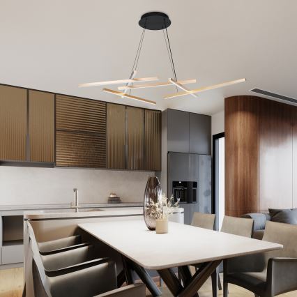 Rabalux - Himmennettävä LED-kattokruunu johdossa LED/40W/230V 3000-6500K + kauko-ohjaus