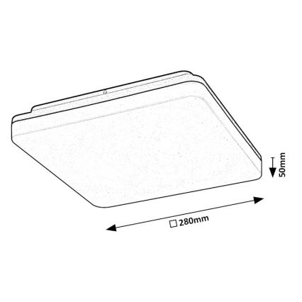 Rabalux - LED Kylpyhuoneen kattovalaisin LED/24W/230V IP54
