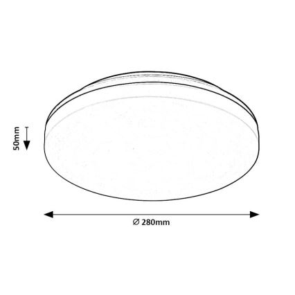 Rabalux - LED Kylpyhuoneen kattovalaisin LED/24W/230V IP54