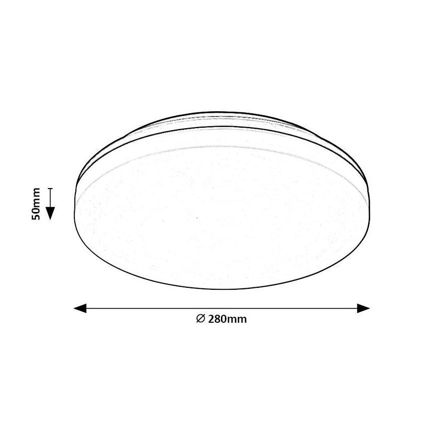 Rabalux - LED Kylpyhuoneen kattovalaisin LED/24W/230V IP54