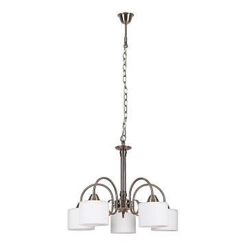 Rabalux 7276 - Kattokruunu EDITH 5xE27/60W/230V pronssi