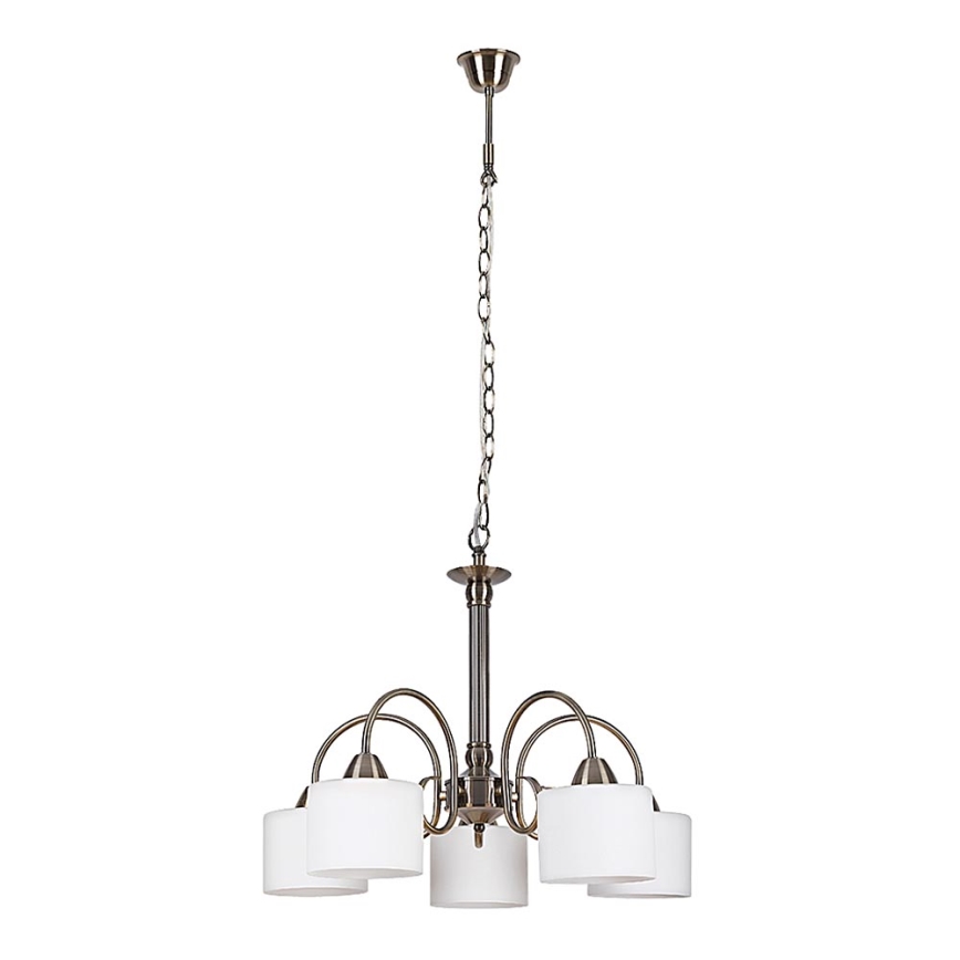 Rabalux 7276 - Kattokruunu EDITH 5xE27/60W/230V pronssi