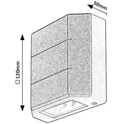Rabalux - LED-ulkoseinävalo LED/6W/230V IP54 musta