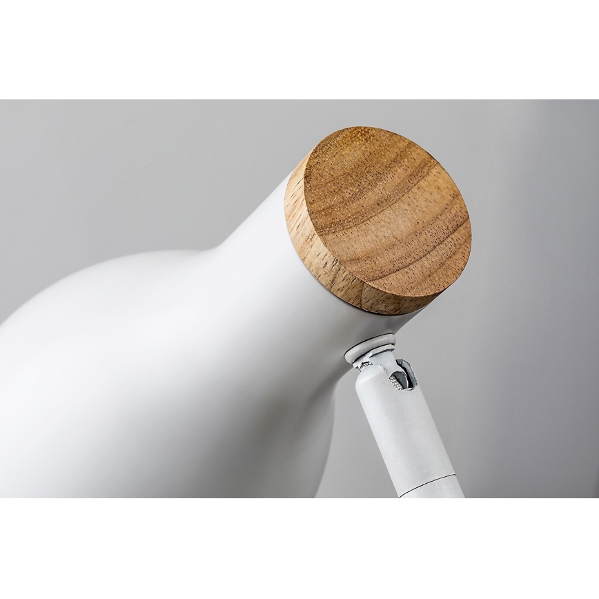Rabalux - Himmennettävä kosketuspöytävalaisin langattomalla latauksella 1xE14/25W/230V kumipuu