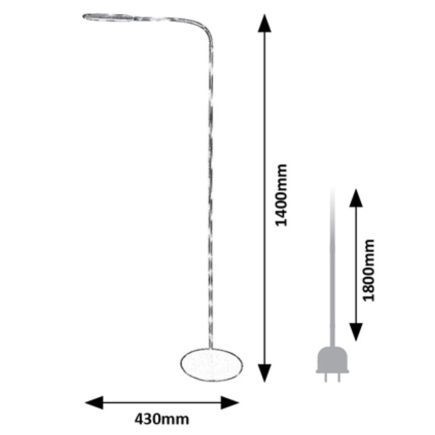 Rabalux - LED himmennettävä kosketusjalustavalaisin LED/10W/230V 3000-6000K harmaa