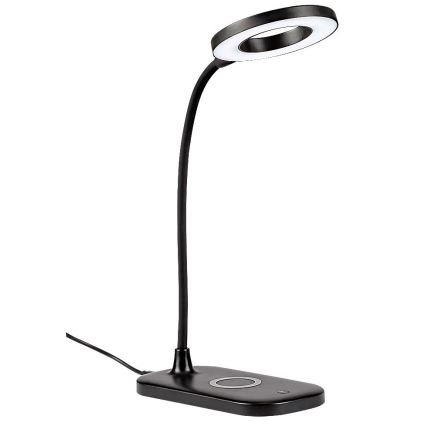 Rabalux - LED Himmennettävä kosketuspöytävalaisin langattomalla latauksella LED/5W/5V 2700-6000K musta