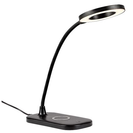 Rabalux - LED Himmennettävä kosketuspöytävalaisin langattomalla latauksella LED/5W/5V 2700-6000K musta
