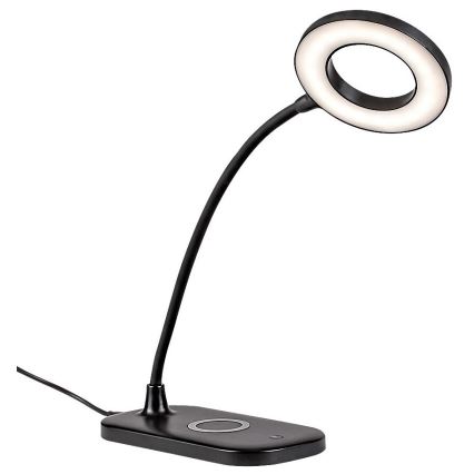 Rabalux - LED Himmennettävä kosketuspöytävalaisin langattomalla latauksella LED/5W/5V 2700-6000K musta