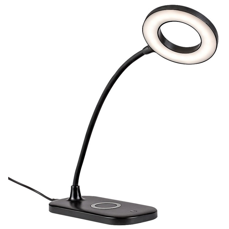 Rabalux - LED Himmennettävä kosketuspöytävalaisin langattomalla latauksella LED/5W/5V 2700-6000K musta