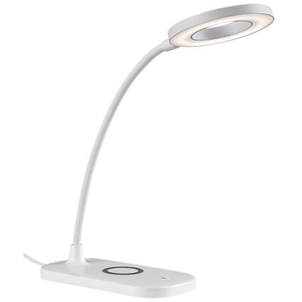 Rabalux - LED Himmennettävä kosketuspöytävalaisin langattomalla latauksella LED/5W/5V 2700-6000K valkoinen