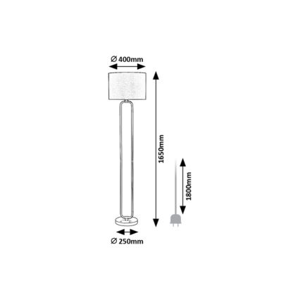 Rabalux - Lattialamppu 1xE27/60W/230V