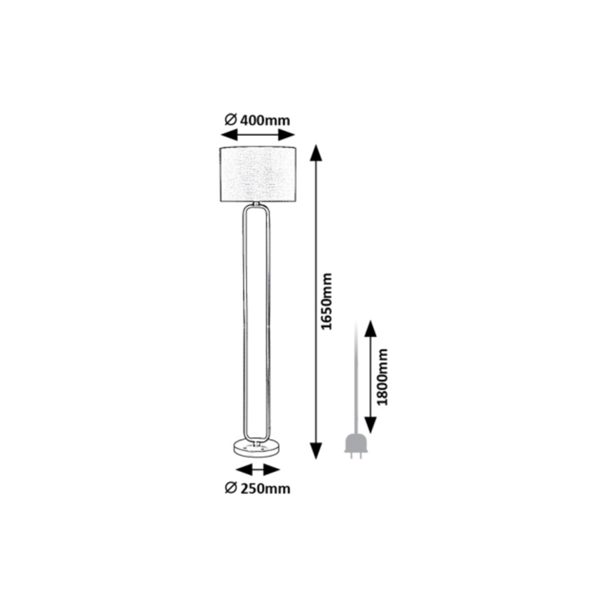 Rabalux - Lattialamppu 1xE27/60W/230V