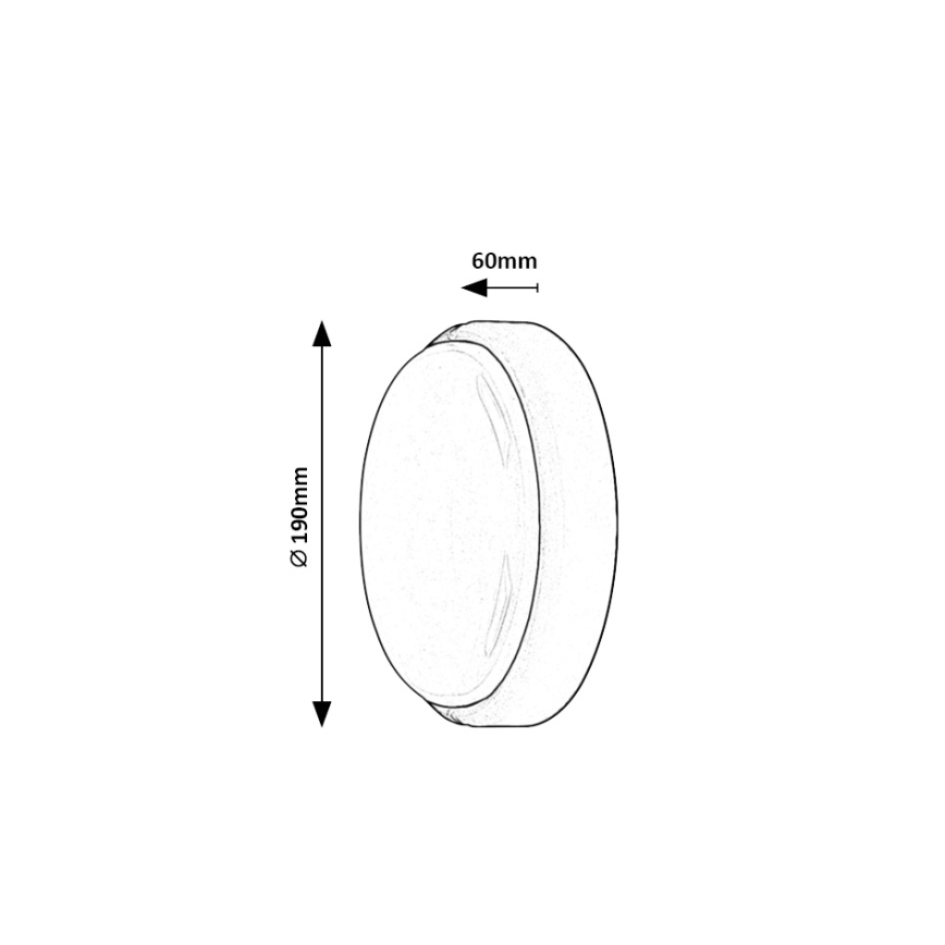 Rabalux - LED Ulkokattovalaisin LED/15W/230V IP54 musta