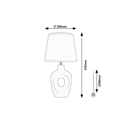 Rabalux - Pöytälamppu 1xE14/25W/230V beige