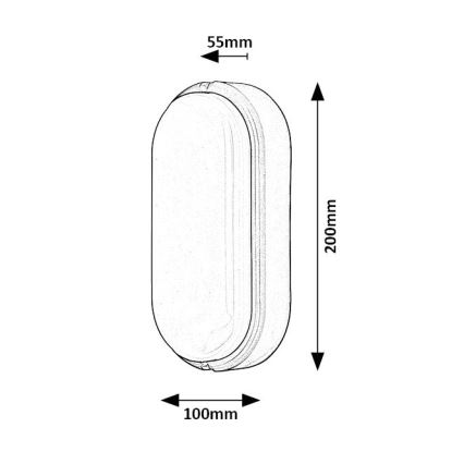 Rabalux - LED Ulkokattovalaisin LED/15W/230V IP54 musta