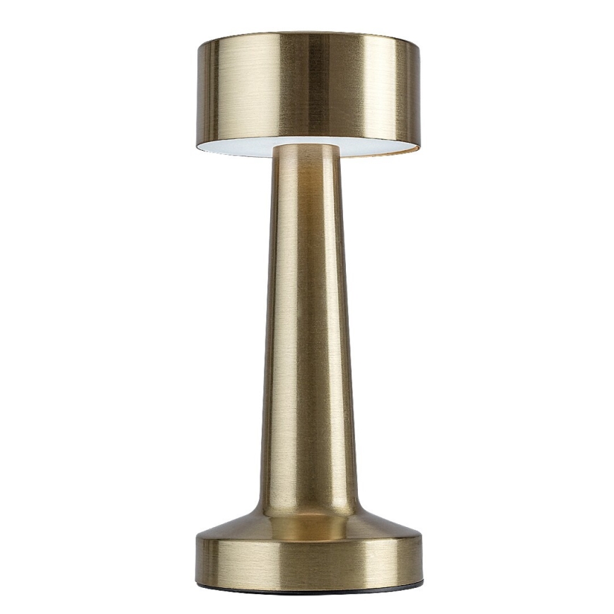 Rabalux - LED Ladattava kosketus pöytävalaisin LED/2,7W/5V 1200mAh 3000/4000/6000K kulta