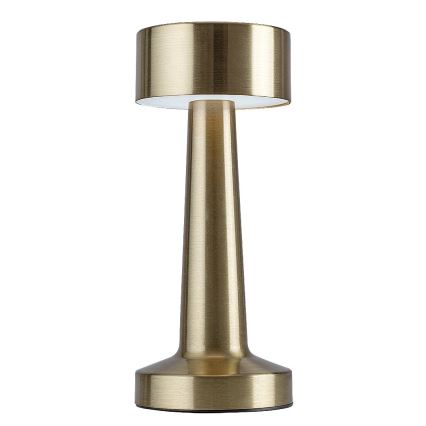 Rabalux - LED ladattava kosketuspöytävalaisin LED/2,7W/5V 1200mAh 3000/4000/6000K kulta